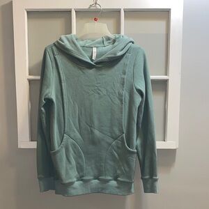 Latched Mama Teal nursing hoodie